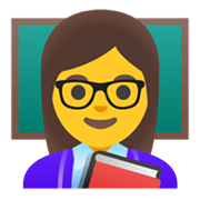 Émoji 👩‍🏫 Enseignante sur Google Android 11.0 December 2020 Feature Drop.