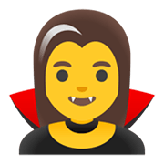 🧛‍♀️ Emoji Mulher Vampira na Google Android 11.0 December 2020 Feature Drop.