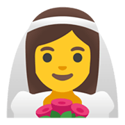 Emoji 👰‍♀️ Donna con il velo su Google Android 11.0 December 2020 Feature Drop.