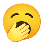Emoji 🥱 Faccina Che Sbadiglia su Google Android 11.0 December 2020 Feature Drop.