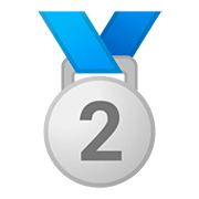 Emoji 🥈 Medaglia D’argento su Google Android 11.0.
