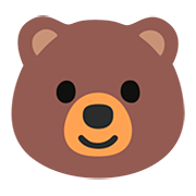 🐻 Emoji Rosto De Urso na Google Android 11.0.