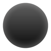 Émoji ⚫ Disque Noir sur Google Android 11.0.