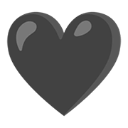 🖤 Emoji schwarzes Herz Google Android 11.0.