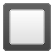 🔲 Emoji schwarze quadratische Schaltfläche Google Android 11.0.