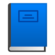 Emoji 📘 Libro Blu su Google Android 11.0.