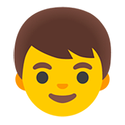 Emoji 👦 Bambino su Google Android 11.0.