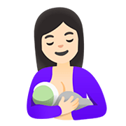 Emoji 🤱🏻 Allattare: Carnagione Chiara su Google Android 11.0.
