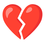 💔 Emoji Corazón Roto en Google Android 11.0.