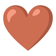 🤎 Emoji Corazón Marrón en Google Android 11.0.