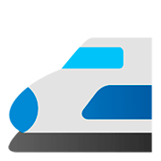Emoji 🚅 Treno Alta Velocità Punta Arrotondata su Google Android 11.0.