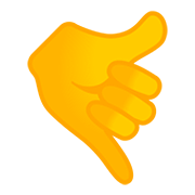 Emoji 🤙 Mano Con Gesto Di Chiamata su Google Android 11.0.