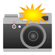 Emoji 📸 Fotocamera Con Flash su Google Android 11.0.