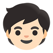 Emoji 🧒🏻 Bimbo: Carnagione Chiara su Google Android 11.0.