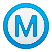 Émoji Ⓜ️ M Encerclé sur Google Android 11.0.