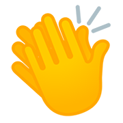 👏 Emoji Mãos Aplaudindo na Google Android 11.0.