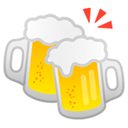 🍻 Emoji Jarras De Cerveza Brindando en Google Android 11.0.