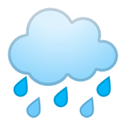 🌧️ Emoji Wolke mit Regen Google Android 11.0.
