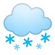 🌨️ Emoji Wolke mit Schnee Google Android 11.0.