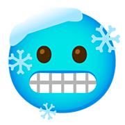 Emoji 🥶 Faccina Congelata su Google Android 11.0.