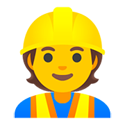 👷 Emoji Obrero en Google Android 11.0.