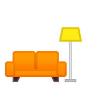 🛋️ Emoji Sofá E Luminária na Google Android 11.0.