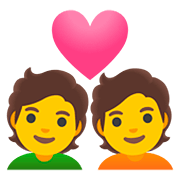 Émoji 💑 Couple Avec Cœur sur Google Android 11.0.