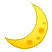 Émoji 🌙 Croissant De Lune sur Google Android 11.0.