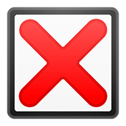 ❎ Emoji Botão De Xis na Google Android 11.0.