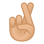 🤞🏼 Emoji Dedos Cruzados: Tono De Piel Claro Medio en Google Android 11.0.