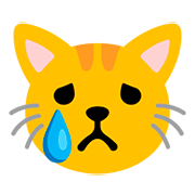 😿 Emoji Gato Llorando en Google Android 11.0.
