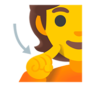 Emoji 🧏 Persona Con Problemi Di Udito su Google Android 11.0.