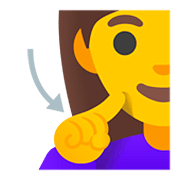 Emoji 🧏‍♀️ Donna Con Problemi Di Udito su Google Android 11.0.
