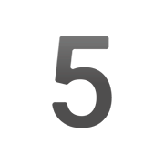 Emoji 5️ Cifra cinque su Google Android 11.0.