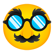 🥸 Emoji Cara disfrazada en Google Android 11.0.
