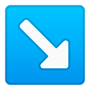 ↘️ Emoji Flecha Hacia La Esquina Inferior Derecha en Google Android 11.0.
