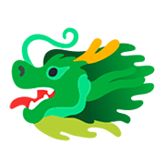 🐲 Emoji Cara De Dragón en Google Android 11.0.