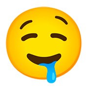 Emoji 🤤 Faccina Che Sbava su Google Android 11.0.