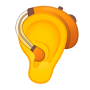 🦻 Emoji Ohr mit Hörhilfe Google Android 11.0.