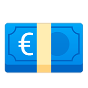 Emoji 💶 Banconota Euro su Google Android 11.0.