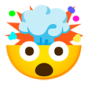 Emoji 🤯 Testa Che Esplode su Google Android 11.0.
