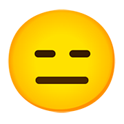Emoji 😑 Faccina Inespressiva su Google Android 11.0.