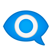 Emoji 👁️‍🗨️ Occhio Nel Fumetto su Google Android 11.0.