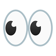 Emoji 👀 Occhi su Google Android 11.0.