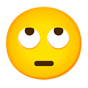 Emoji 🙄 Faccina Con Occhi Al Cielo su Google Android 11.0.