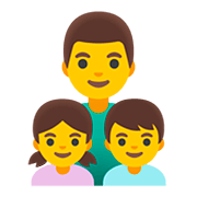 👨‍👧‍👦 Emoji Família: Homem, Menina E Menino na Google Android 11.0.