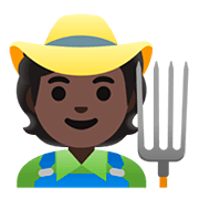 🧑🏿‍🌾 Emoji Agricultor: Pele Escura na Google Android 11.0.