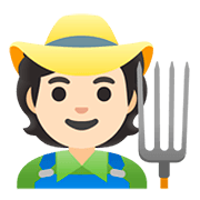 Emoji 🧑🏻‍🌾 Agricoltore: Carnagione Chiara su Google Android 11.0.