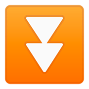 ⏬ Emoji Triángulo Doble Hacia Abajo en Google Android 11.0.