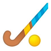 Emoji 🏑 Hockey Su Prato su Google Android 11.0.